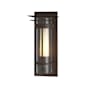 Hubbardton Forge Torch 13" Tall Outdoor Wall Sconce Coastal Bronze / Seedy