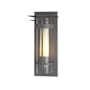 Hubbardton Forge Torch 13" Tall Outdoor Wall Sconce Coastal Burnished Steel / Seedy