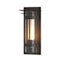 Hubbardton Forge Torch 16" Tall Outdoor Wall Sconce Coastal Dark Smoke / Seedy