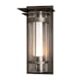 Hubbardton Forge Torch 20" Tall Outdoor Wall Sconce Coastal Dark Smoke / Seedy