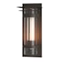 Hubbardton Forge Torch 26" Tall Outdoor Wall Sconce Coastal Dark Smoke / Seedy
