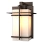 Hubbardton Forge Tourou 14" Tall Outdoor Wall Sconce Coastal Bronze / Opal