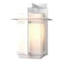Hubbardton Forge Tourou 14" Tall Outdoor Wall Sconce Coastal White / Opal