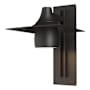 Hubbardton Forge Hood 16" Tall Outdoor Wall Sconce Coastal Oil Rubbed Bronze