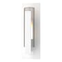 Hubbardton Forge Vertical Bar 15" Tall Outdoor Wall Sconce Coastal White / Clear/ Opal