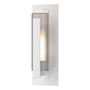 Hubbardton Forge Vertical Bar 19" Tall Outdoor Wall Sconce Coastal White / Clear/ Opal