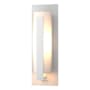 Hubbardton Forge Vertical Bar 24" Tall Outdoor Wall Sconce Coastal White / Opal