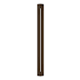 Hubbardton Forge Gallery 2 Light 60" Tall Outdoor Wall Sconce Coastal Bronze / White Acrylic