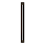 Hubbardton Forge Gallery 2 Light 60" Tall Outdoor Wall Sconce Coastal Dark Smoke / White Acrylic