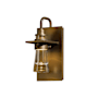 Hubbardton Forge Erlenmeyer 10" Tall Outdoor Wall Sconce Coastal Bronze / Clear