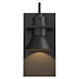Hubbardton Forge Erlenmeyer 11" Tall Outdoor Wall Sconce Coastal Black / Coastal Blacks