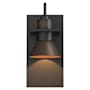 Hubbardton Forge Erlenmeyer 11" Tall Outdoor Wall Sconce Coastal Black / Coastal Bronzes
