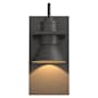 Hubbardton Forge Erlenmeyer 11" Tall Outdoor Wall Sconce Coastal Natural Iron / Natural Iron