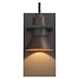 Hubbardton Forge Erlenmeyer 11" Tall Outdoor Wall Sconce Coastal Natural Iron / Coastal Bronze
