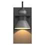 Hubbardton Forge Erlenmeyer 11" Tall Outdoor Wall Sconce Coastal Natural Iron / Coastal Burnished Steel