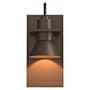 Hubbardton Forge Erlenmeyer 11" Tall Outdoor Wall Sconce Coastal Bronze / Coastal Bronze