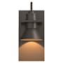 Hubbardton Forge Erlenmeyer 11" Tall Outdoor Wall Sconce Coastal Dark Smoke / Coastal Dark Smoke