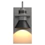 Hubbardton Forge Erlenmeyer 11" Tall Outdoor Wall Sconce Burnished Steel