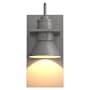 Hubbardton Forge Erlenmeyer 11" Tall Outdoor Wall Sconce Coastal Burnished Steel / Coastal Burnished Steel