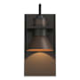 Hubbardton Forge Erlenmeyer 11" Tall Outdoor Wall Sconce Coastal Oil Rubbed Bronze / Bronze