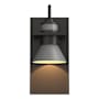 Hubbardton Forge Erlenmeyer 11" Tall Outdoor Wall Sconce Coastal Oil Rubbed Bronze / Burnished Steel