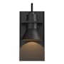 Hubbardton Forge Erlenmeyer 11" Tall Outdoor Wall Sconce Coastal Black / Oil Rubbed Bronze