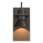 Hubbardton Forge Erlenmeyer 11" Tall Outdoor Wall Sconce Coastal Dark Smoke / Oil Rubbed Bronze