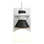 Hubbardton Forge Erlenmeyer 11" Tall Outdoor Wall Sconce Coastal White / Coastal Black