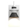 Hubbardton Forge Erlenmeyer 11" Tall Outdoor Wall Sconce Coastal White / Coastal Natural Iron