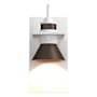 Hubbardton Forge Erlenmeyer 11" Tall Outdoor Wall Sconce Coastal White / Coastal Bronze