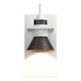 Hubbardton Forge Erlenmeyer 11" Tall Outdoor Wall Sconce Coastal White / Coastal Dark Smoke