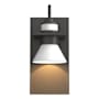Hubbardton Forge Erlenmeyer 11" Tall Outdoor Wall Sconce Coastal Natural Iron / Coastal White