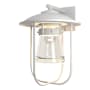 Hubbardton Forge Erlenmeyer 16" Tall Outdoor Wall Sconce Coastal White / Clear
