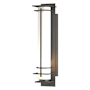 Hubbardton Forge After Hours 20" Tall Outdoor Wall Sconce Coastal Natural Iron / Opal