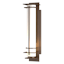 Hubbardton Forge After Hours 20" Tall Outdoor Wall Sconce Coastal Bronze / Opal