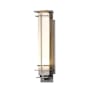 Hubbardton Forge After Hours 20" Tall Outdoor Wall Sconce Coastal Burnished Steel / Opal