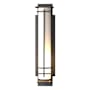 Hubbardton Forge After Hours 27" Tall Outdoor Wall Sconce Coastal Natural Iron / Opal