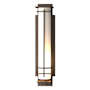 Hubbardton Forge After Hours 27" Tall Outdoor Wall Sconce Coastal Bronze / Opal