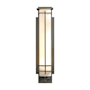 Hubbardton Forge After Hours 27" Tall Outdoor Wall Sconce Coastal Dark Smoke / Opal