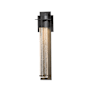 Hubbardton Forge Airis 18" Tall Outdoor Wall Sconce Coastal Dark Smoke / Seedy