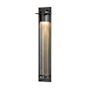 Hubbardton Forge Airis 33" Tall Outdoor Wall Sconce Coastal Dark Smoke / Seedy