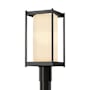 Hubbardton Forge Cela 19" Tall Post Light Coastal Oil Rubbed Bronze / Opal