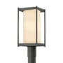 Hubbardton Forge Cela 19" Tall Post Light Coastal Natural Iron / Opal