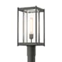 Hubbardton Forge Cela 19" Tall Post Light Coastal Natural Iron / Clear