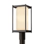 Hubbardton Forge Cela 19" Tall Post Light Coastal Bronze / Opal