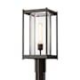Hubbardton Forge Cela 19" Tall Post Light Coastal Bronze / Clear