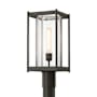 Hubbardton Forge Cela 19" Tall Post Light Coastal Dark Smoke / Clear