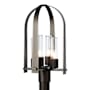 Hubbardton Forge Triomphe 4 Light 22" Tall Post Light Oil Rubbed Bronze / Seeded Clear