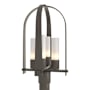 Hubbardton Forge Triomphe 4 Light 22" Tall Post Light Coastal Dark Smoke / Opal