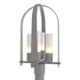 Hubbardton Forge Triomphe 4 Light 22" Tall Post Light Coastal Burnished Steel / Opal